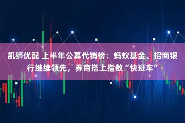 凯狮优配 上半年公募代销榜:蚂蚁基金、招商银行继续领先,券商搭上指数“快班车”